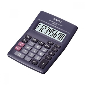 CALCULADORA P/ESCRITORIO CASIO MW-5V BK-W-DH 8 DIG.