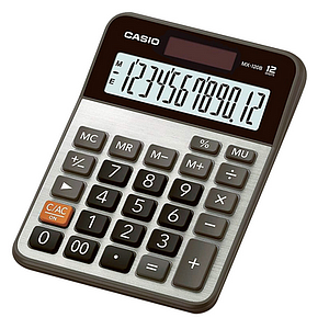 CALCULADORA P/ESCRITORIO CASIO MX-120B-W-DC 12 DIG.